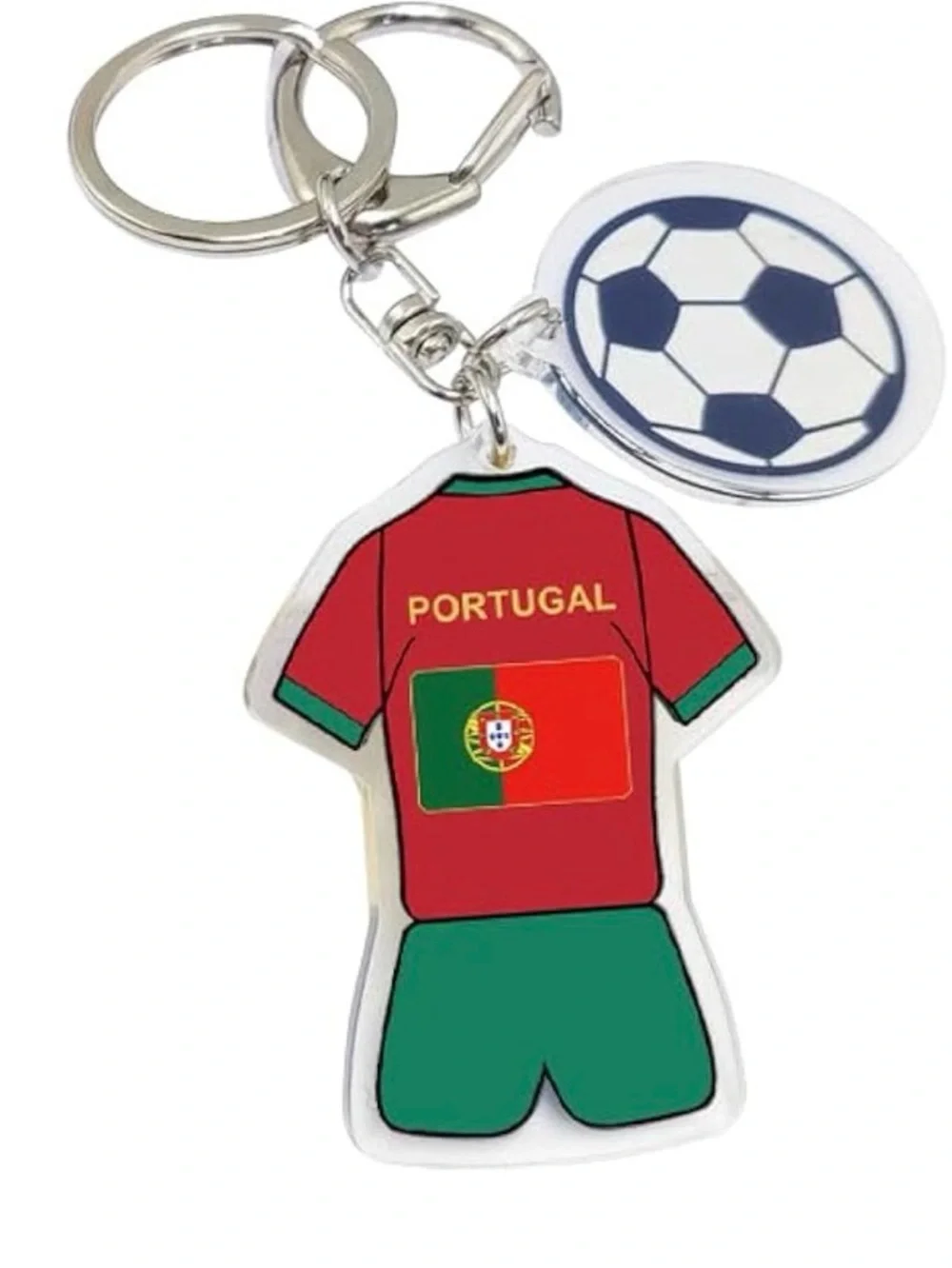 Portugal 2026 World Cup Soccer Jersey Keyring Bag charm NWOT